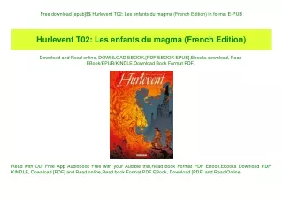 Free download [epub]$$ Hurlevent T02 Les enfants du magma (French Edition) in format E-PUB