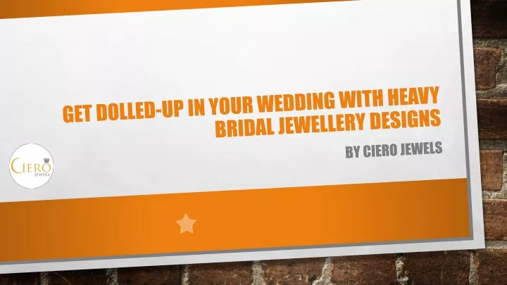 get dolled up in your wedding with heavy bridal jewellery designs