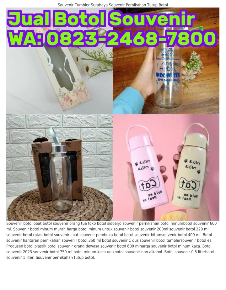 Ppt ౦8ᒿЗᒿ4Ꮾ8ᜪ8౦౦ Wa Botol Souvenir 3000 Ml Souvenir Botol Rumah Powerpoint Presentation 9684