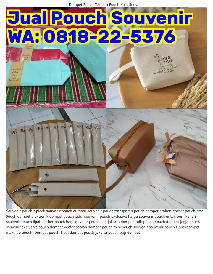 dompet pouch terbaru pouch kulit souvenir