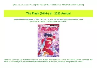 [[F.r.e.e D.o.w.n.l.o.a.d R.e.a.d]] The Flash (2016-) #1 2022 Annual [PDF EPuB AudioBook Ebook]