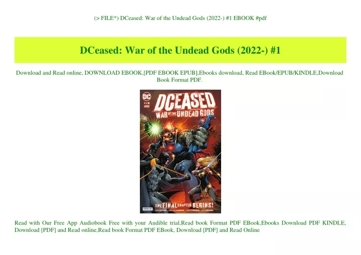file dceased war of the undead gods 2022 1 ebook