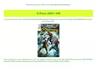 [ PDF ] Ebook X-Force (2019-) #30 {PDF EBOOK EPUB KINDLE}