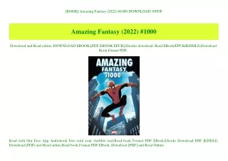 [BOOK] Amazing Fantasy (2022) #1000 DOWNLOAD @PDF