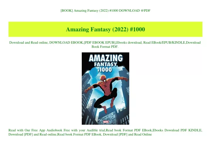 book amazing fantasy 2022 1000 download @pdf