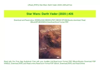 ((Read_[PDF])) Star Wars Darth Vader (2020-) #26 pdf free