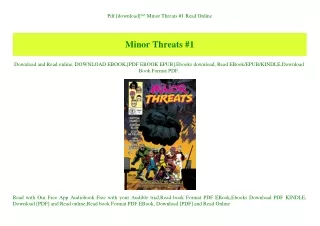 Pdf [download]^^ Minor Threats #1 Read Online