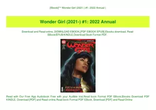 [Ebook]^^ Wonder Girl (2021-) #1 2022 Annual (E.B.O.O.K. DOWNLOAD^