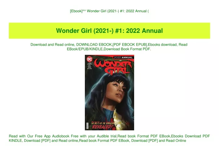 ebook wonder girl 2021 1 2022 annual