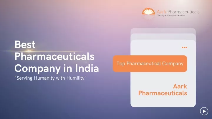 best pharmaceuticals company in india serving