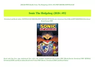 [READ PDF] Kindle Sonic The Hedgehog (2018-) #52 PDF EBOOK DOWNLOAD