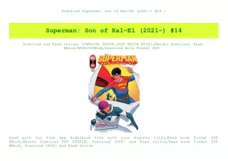 Download Superman Son of Kal-El (2021-) #14 (E.B.O.O.K. DOWNLOAD^
