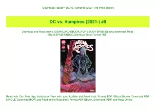 [Download] [epub]^^ DC vs. Vampires (2021-) #8 [Free Ebook]