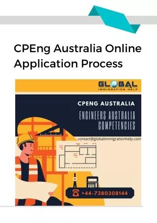 CPEng Australia Online Application Process