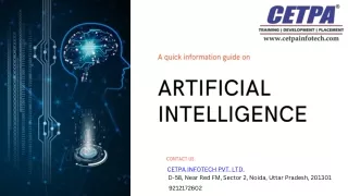 Artificial Intelligence overview