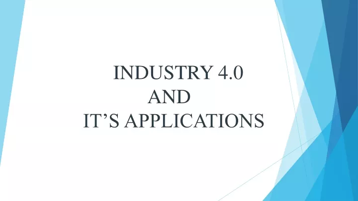 paper presentation on industry 4.0