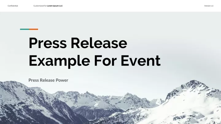 press release example for event
