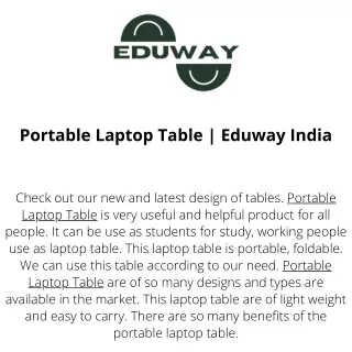 portable laptop table eduway india