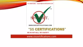 sis certifications