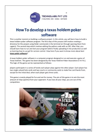 this is another tutorial on building a software