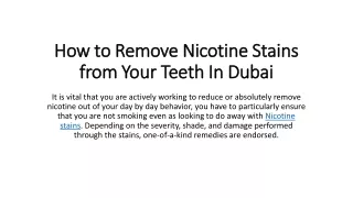 how to remove nicotine stains from your teeth in dubai