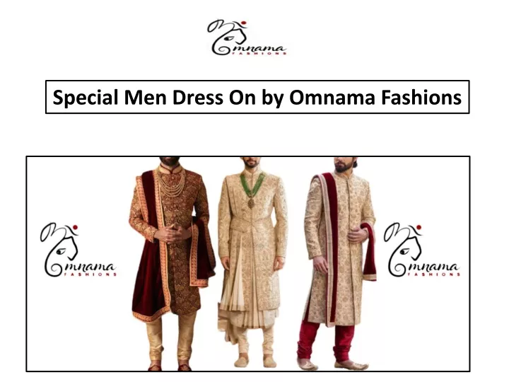 special men dress on by omnama fashions
