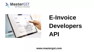 E-Invoice Developers API