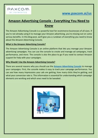 Amazon Advertising Console - Everything You Need to Know