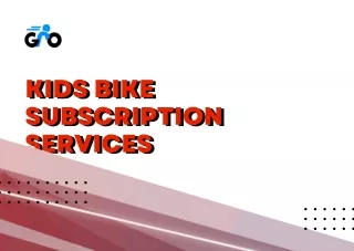 Kids bike subscription services  GRO CLUB