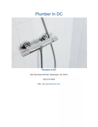 plumber in dc