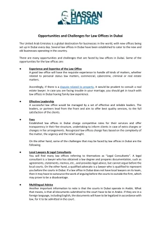 opportunities and challenges for law offices