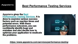 best performance testing services
