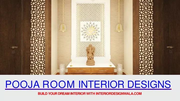 pooja room interior designs