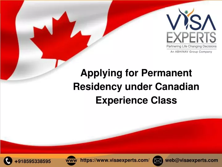 applying for permanent residency under canadian