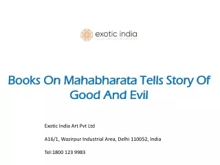 Books On Mahabharata Tells Story Of Good And