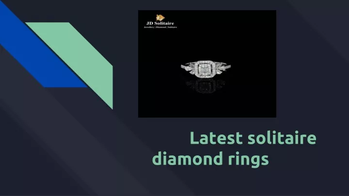 latest solitaire diamond rings