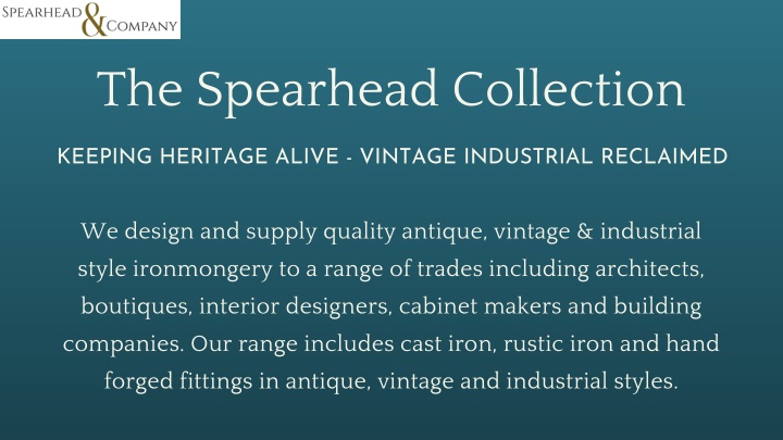 the spearhead collection