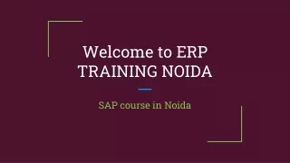 SAP course in Noida