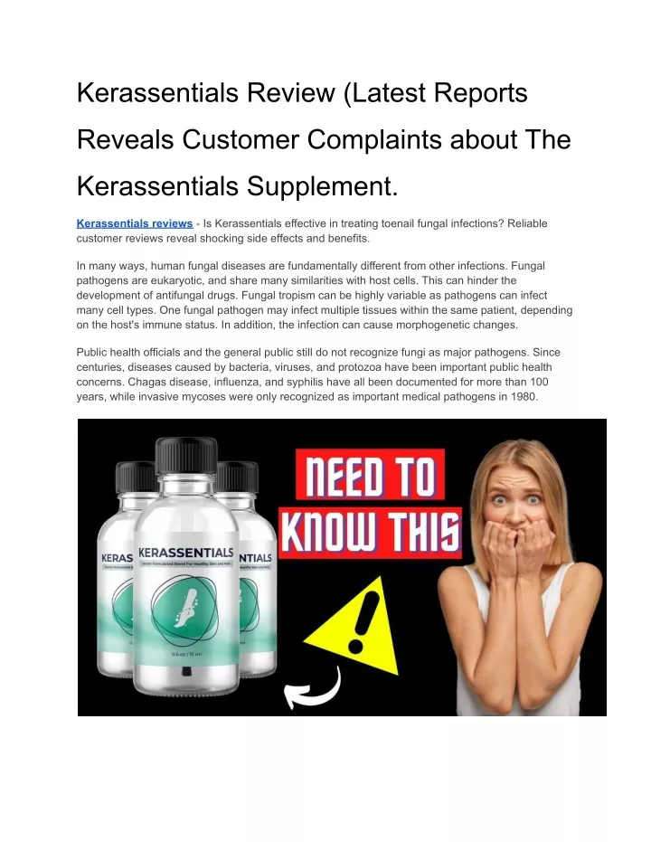 kerassentials review latest reports