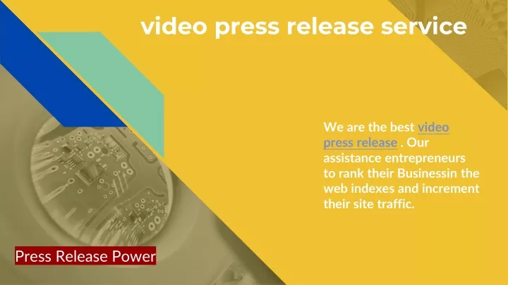 video press release service