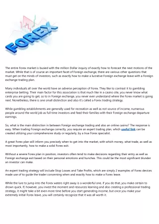 the entire forex market is busied with