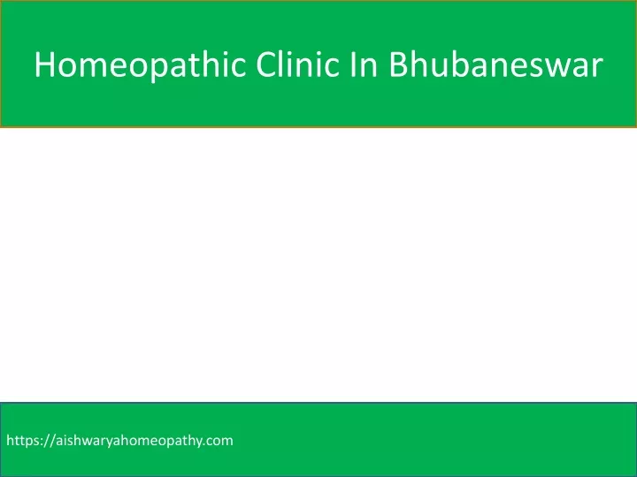 homeopathic clinic in bhubaneswar
