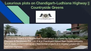 Countryside Greens offers 900sqft Affordable Residential plots near Chandigarh.