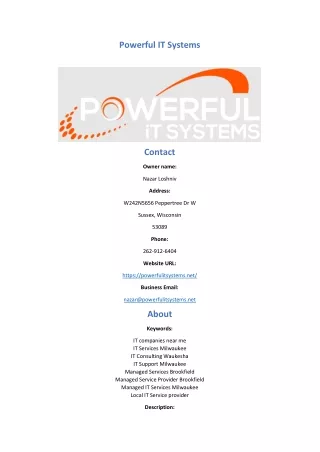 powerful it systems