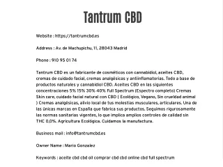 tantrum cbd