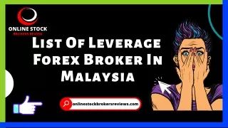 List Of Leverage Forex Brokers In Malaysia - Online Stock Brokers Reviews