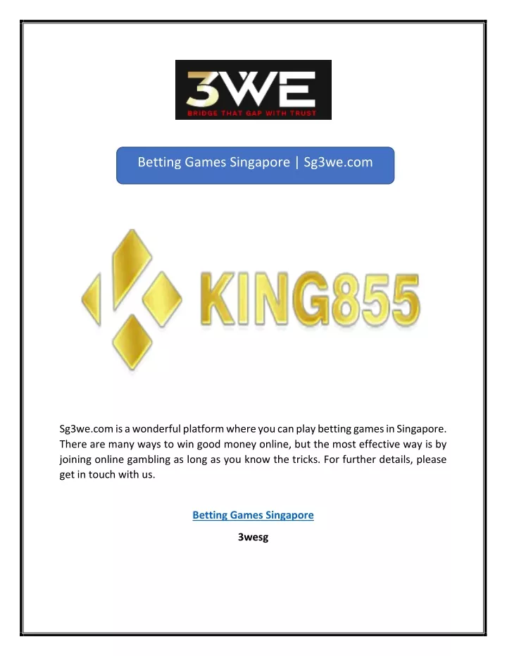 betting games singapore sg3we com