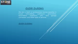 dublin builders Stonebuilders.ie