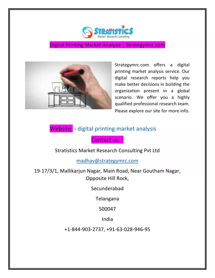 digital printing market analysis strategymrc com