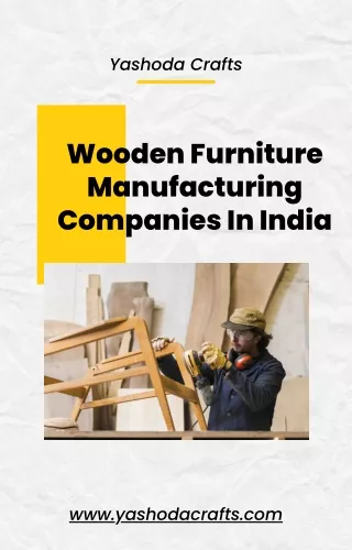 46 Wooden Furniture Manufacturing Companies In India